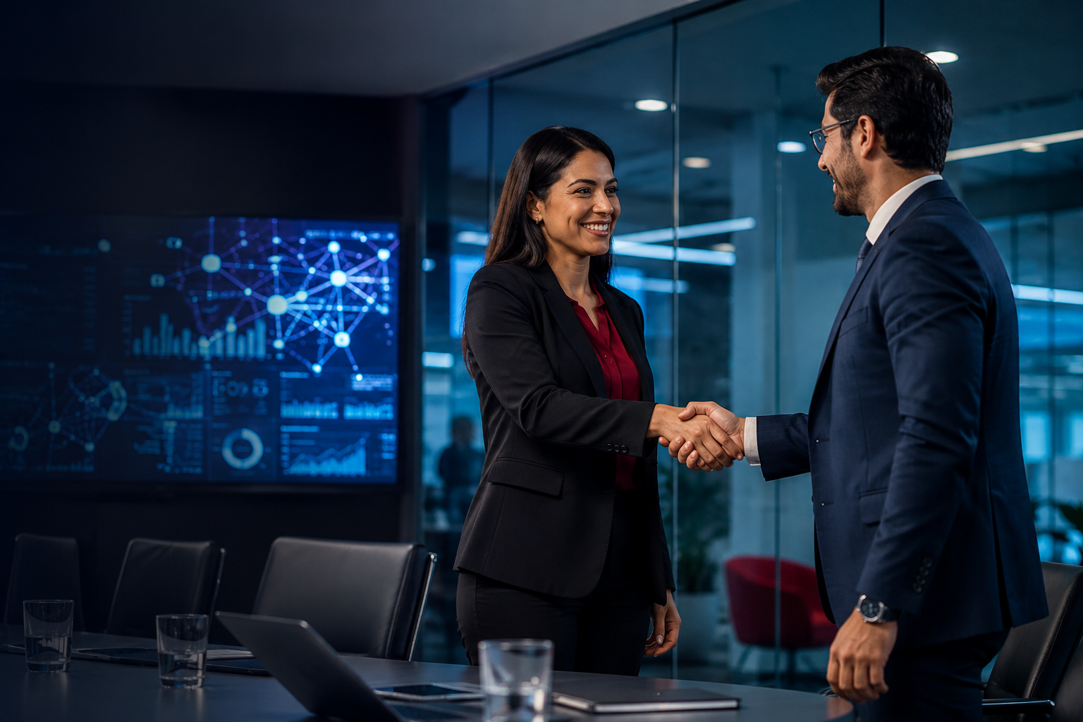 Acuerdo de colaboración entre profesionales para impulsar una empresa con tecnología